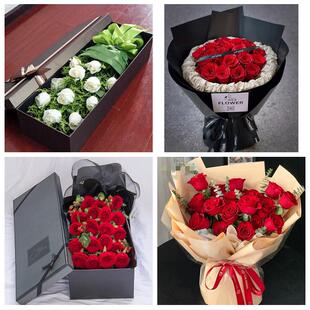 宜春靖安铜鼓丰城樟树高安市同城鲜花店情人节送老婆玫瑰表白女友