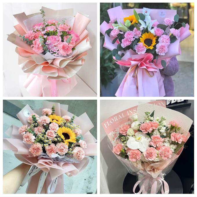 天津市津南北辰武清区宝坻区同城鲜花店38节康乃馨百合花束送长辈