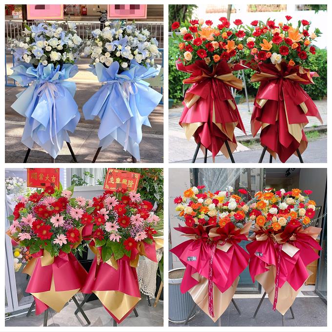 湘潭市雨湖岳塘区九华湘潭县鲜花店同城配送商务周年庆典开业花篮