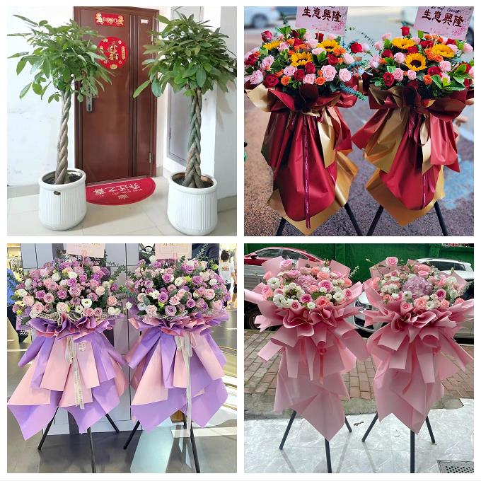 送青岛市即墨市平度市莱西市同城鲜花店新店开业花篮公司乔迁开张