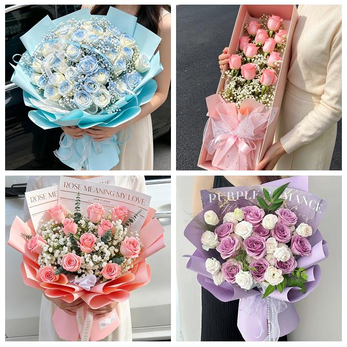 山东济宁市鱼台金乡嘉祥汶上县同城鲜花店七夕玫瑰花束送女友老婆