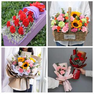 哈尔滨市延寿县尚志市五常市同城鲜花店38女王节康乃馨送妈妈婆婆