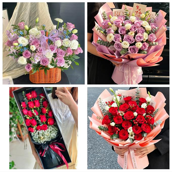 上海奉贤区奉浦西渡街道南桥镇同城鲜花店老婆女友生日送玫瑰表白