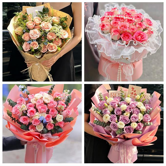 上海青浦区夏阳盈浦香花桥白鹤同城鲜花店老婆女友生日送玫瑰表白