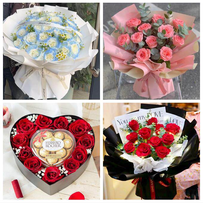 四川省内江市资中县隆昌市附近同城鲜花店订情人节玫瑰送女友老婆