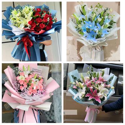 送盐城市射阳县建湖县东台市同城鲜花店订玫瑰百合送女友老婆生日