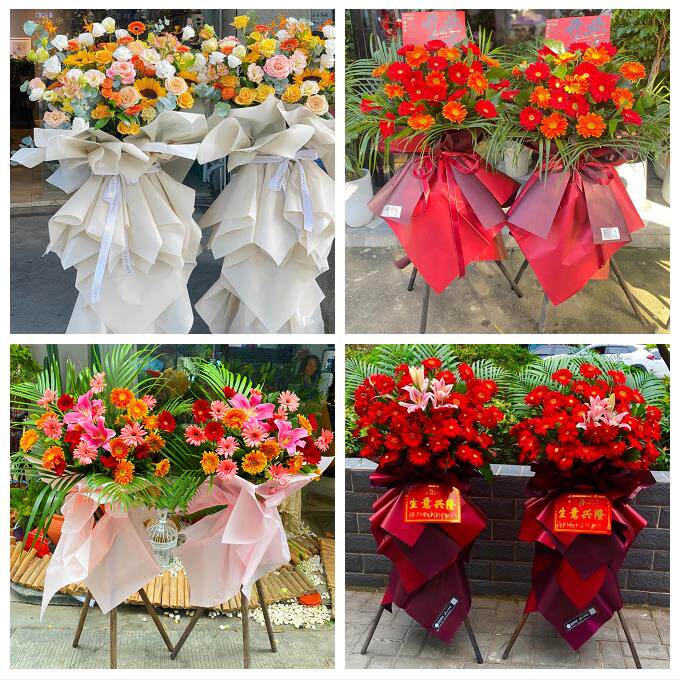 宁波市镇海鄞州区象山宁海县鲜花店同城配送大麦开业花篮公司乔迁