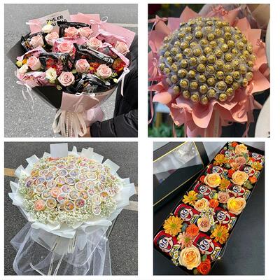 楚雄州楚雄市双柏牟定南华县同城鲜花店61儿童节鲜花零食饮料花束