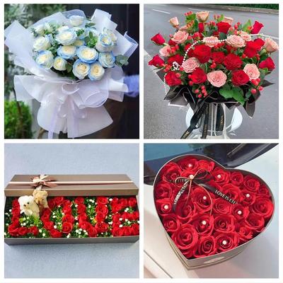 山东潍坊市寿光安丘高密昌邑市鲜花店同城配送女朋友情人玫瑰花束