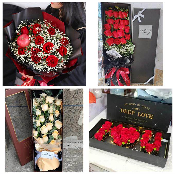衡水市桃城区枣强武邑武强县同城鲜花店送女朋友闺蜜圣诞玫瑰礼盒