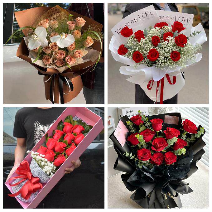 广东湛江市赤坎区霞山区坡头区鲜花店同城配送女朋友情人节红玫瑰