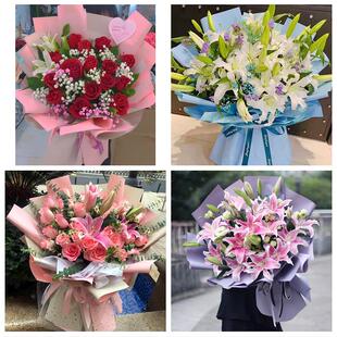 送许昌市襄城县禹州市长葛市同城鲜花店订玫瑰百合送女友老婆生日