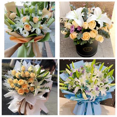 送绥化市安达市肇东市海伦市同城鲜花店订玫瑰百合送女友老婆生日