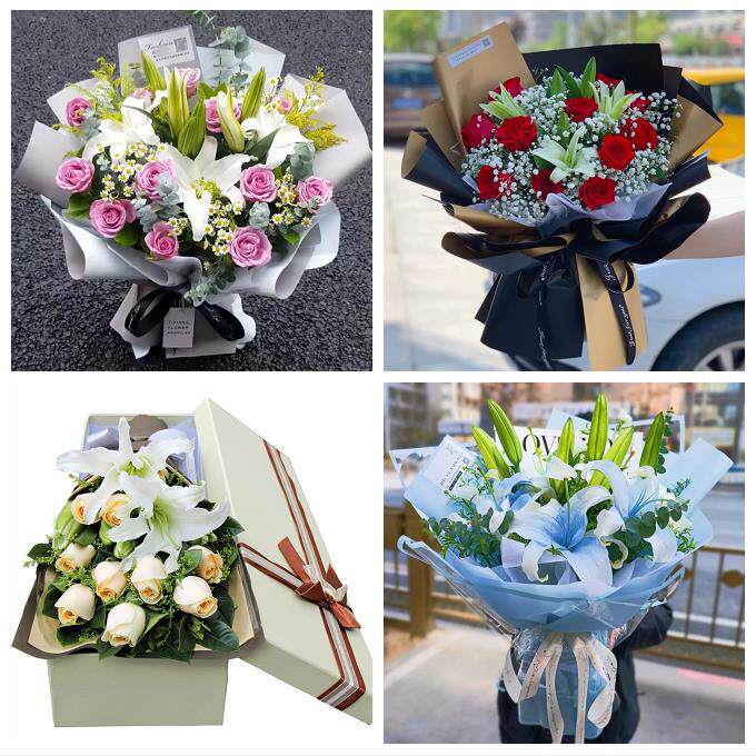 烟台市长岛县龙口莱阳莱州市同城鲜花店订玫瑰百合送女友老婆生日