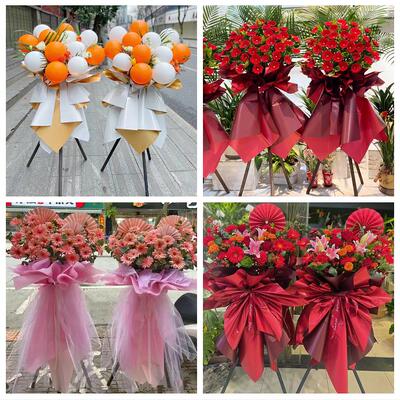 送上海市青浦区重固镇白鹤镇同城鲜花店新店开业花篮公司乔迁开张