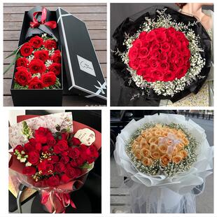 送衡水市阜城县冀州市深州市同城鲜花店情人节送老婆玫瑰表白女友