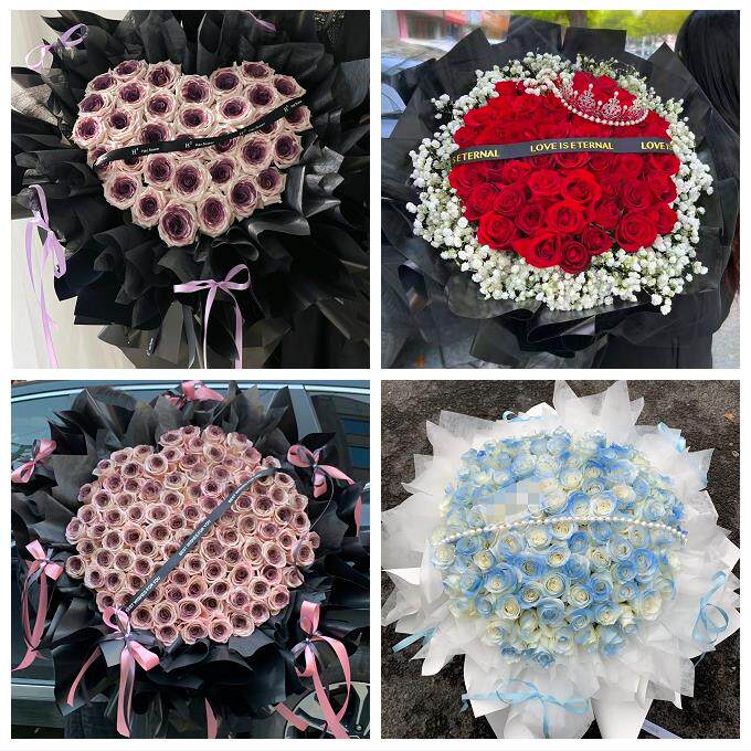 云南西双版纳景洪市勐海勐腊县同城鲜花店圣诞平安夜玫瑰花束礼盒