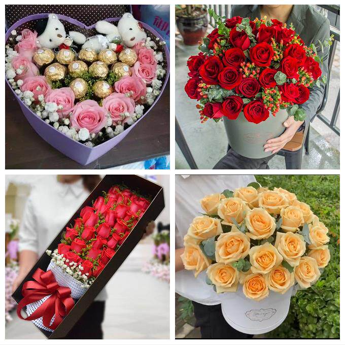 北京石景山区金顶街广宁五里坨鲜花店同城配送女朋友情人节红玫瑰