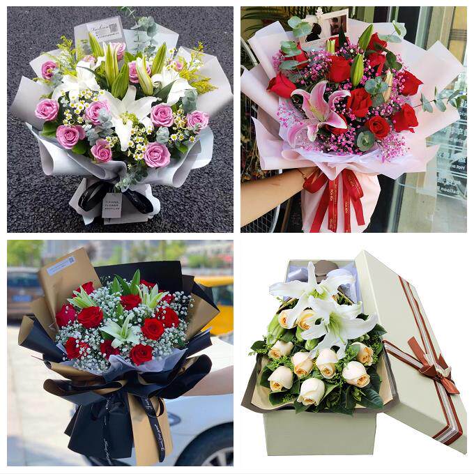 烟台市芝罘福山区牟平莱山区同城鲜花店订玫瑰百合送女友老婆生日