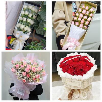 玫瑰花束表白女友老婆生日赣州市上犹崇义安远县龙南县同城鲜花店