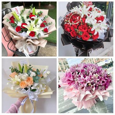 北京海淀万寿路永定路羊坊店同城鲜花店玫瑰百合花束女友闺蜜生日