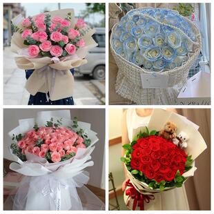 湖北宜昌市宜都市当阳市枝江市同城鲜花店送11朵33枝玫瑰表白女友