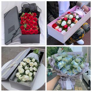 送内江市市中区东兴区威远县同城鲜花店情人节送老婆玫瑰表白女友