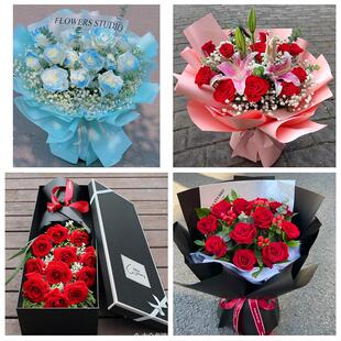 上海市闵行区梅陇吴泾马桥镇同城鲜花店情人节送老婆玫瑰表白女友