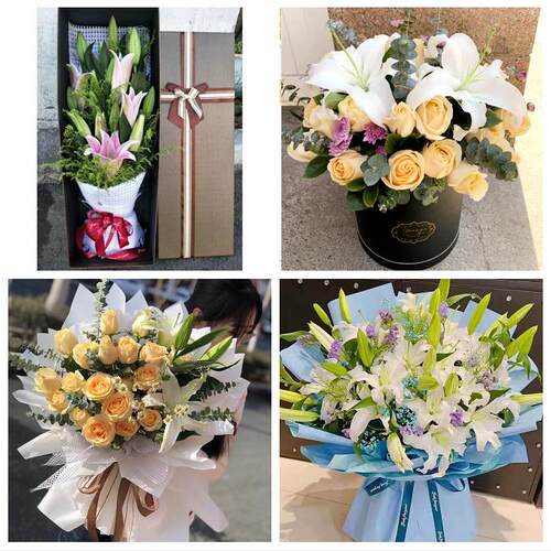 送上海市闵行区江川路古美路同城鲜花店订玫瑰百合送女友老婆生日