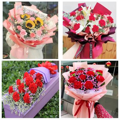 保定市涞水阜平徐水区定兴县同城鲜花店38女王节康乃馨送妈妈婆婆
