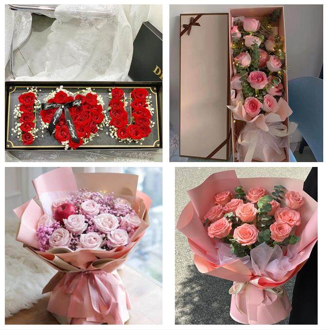江门市蓬江江海新会区台山市同城鲜花店平安夜玫瑰礼盒送女友老婆