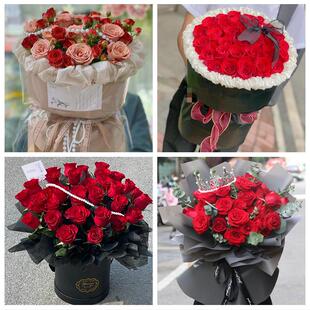 临汾市尧都区曲沃翼城襄汾县同城鲜花店三八玫瑰送闺蜜女朋友老婆