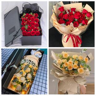 四川达州市大竹县渠县万源市同城鲜花店情人节送老婆玫瑰表白女友