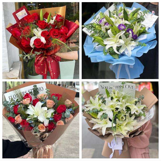 送徐州市鼓楼区云龙区贾汪区同城鲜花店玫瑰百合花束送老婆女朋友 - 实物图