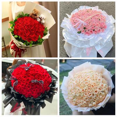 山东济南市章丘区平阴县济阳区同城鲜花店送11朵33枝玫瑰表白女友