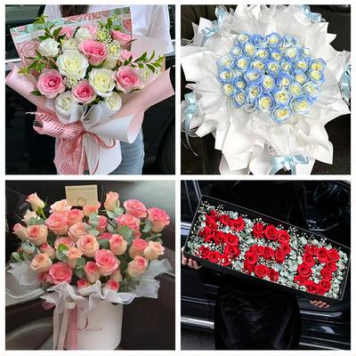 520玫瑰花束礼盒送女友江苏南通市崇川港闸通州区海安同城鲜花店