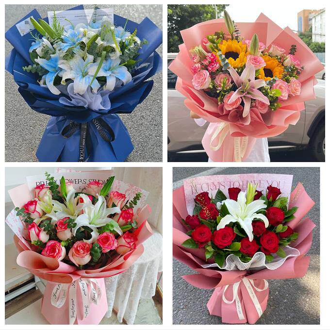 辽宁锦州黑山县义县凌海北镇市同城鲜花店送玫瑰百合花束老婆生日