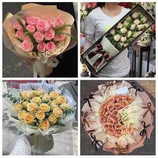 山东日照东港岚山区五莲县莒县鲜花店同城配送女朋友情人节红玫瑰