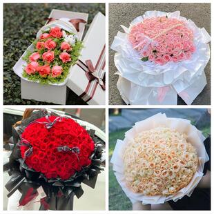 北京市房山区拱辰西潞街阎村镇同城鲜花店送11朵33枝玫瑰表白女友