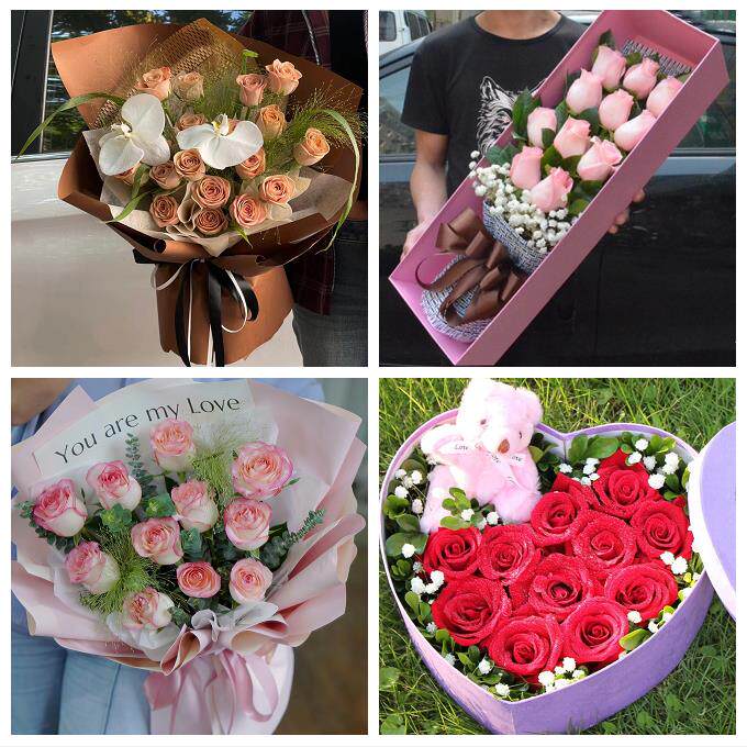 广东湛江市麻章区遂溪县徐闻县鲜花店同城配送女朋友情人节红玫瑰