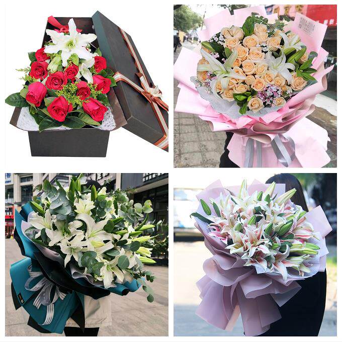 北京市房山区东风迎风星城街同城鲜花店订玫瑰百合送女友老婆生日