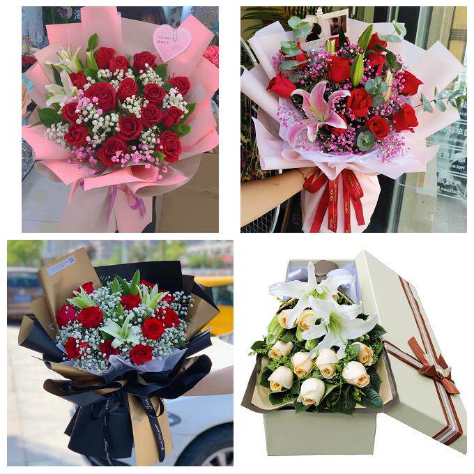 洛阳市老城西工区瀍河涧西区同城鲜花店订玫瑰百合送女友老婆生日