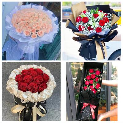 海西州格尔木市德令哈市天峻同城鲜花店女神节玫瑰花束送老婆女友