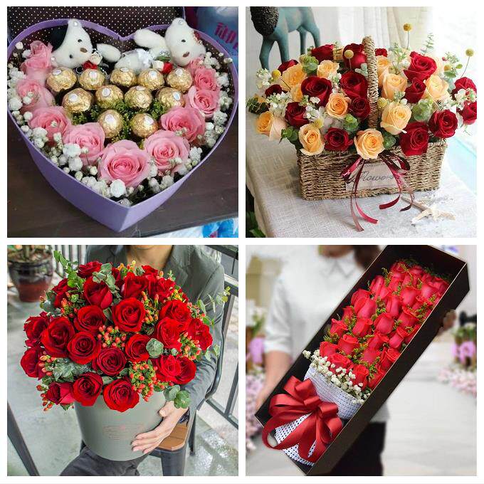 北京市石景山区八角古城苹果园鲜花店同城配送女朋友情人节红玫瑰