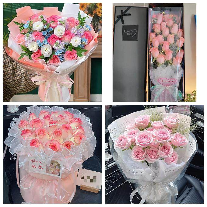 北京石景山区金顶街广宁五里坨同城鲜花店圣诞平安夜玫瑰花束礼盒