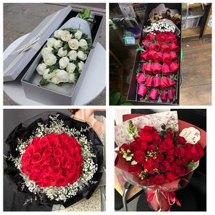 送许昌市魏都区许昌县鄢陵县同城鲜花店情人节送老婆玫瑰表白女友