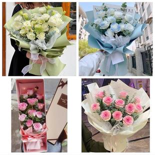 天津西青区西营门李七庄赤龙南同城鲜花店订圣诞玫瑰送女朋友老婆