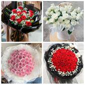 上海市徐汇区龙华街漕河泾街同城鲜花店情人节玫瑰花束礼盒送女友