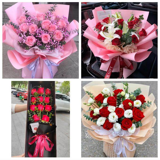 北京石景山区广宁五里坨鲁谷同城鲜花店脱单表白玫瑰花束送女朋友