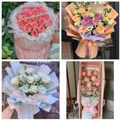 送湖南娄底市冷水江市涟源市同城鲜花店情人节玫瑰花束礼盒送女友